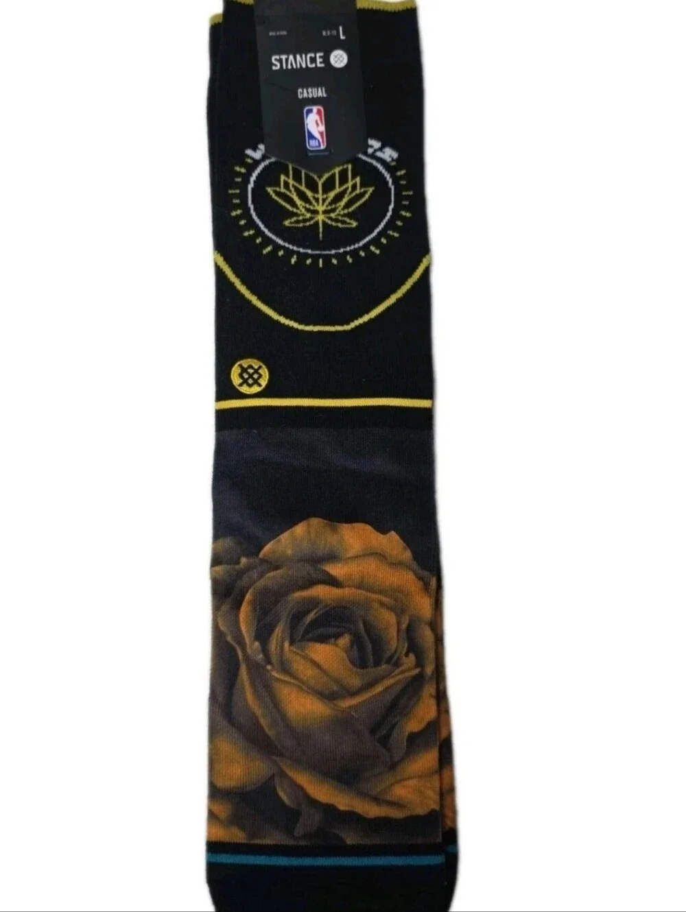 NWT Stance NBA Golden State Warriors GSW CE Socks 2023 Men's 9-13/Women's 11-14